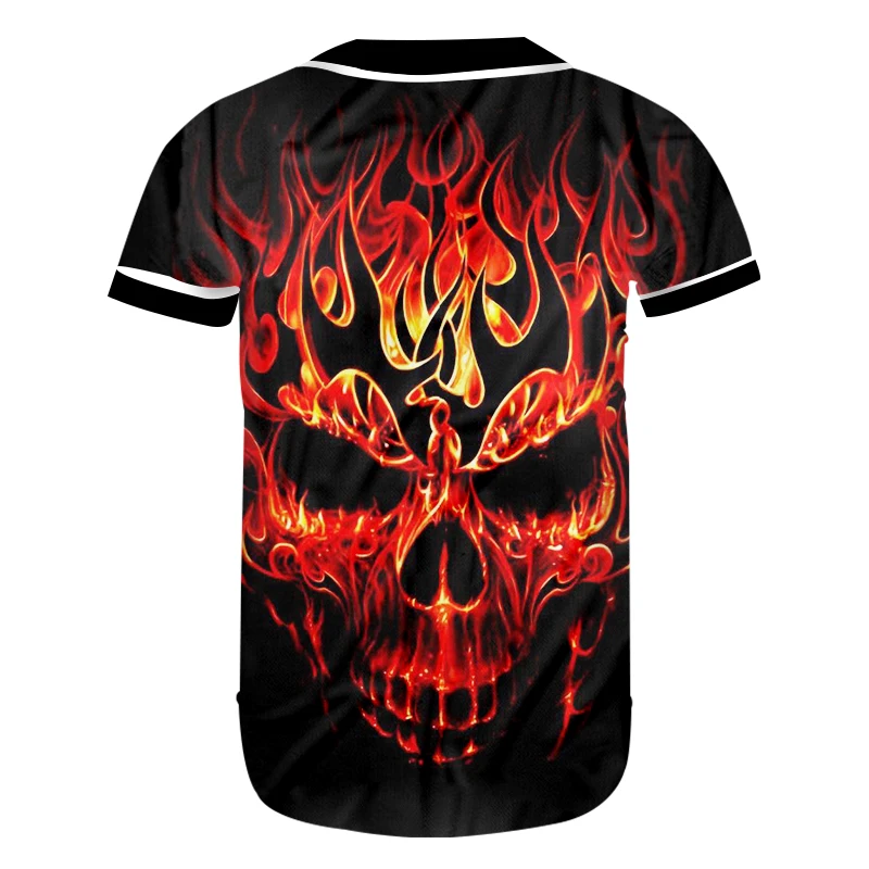 UJWI Повседневная 3D Футболка мужская бейсбольная футболка Джерси с цветным