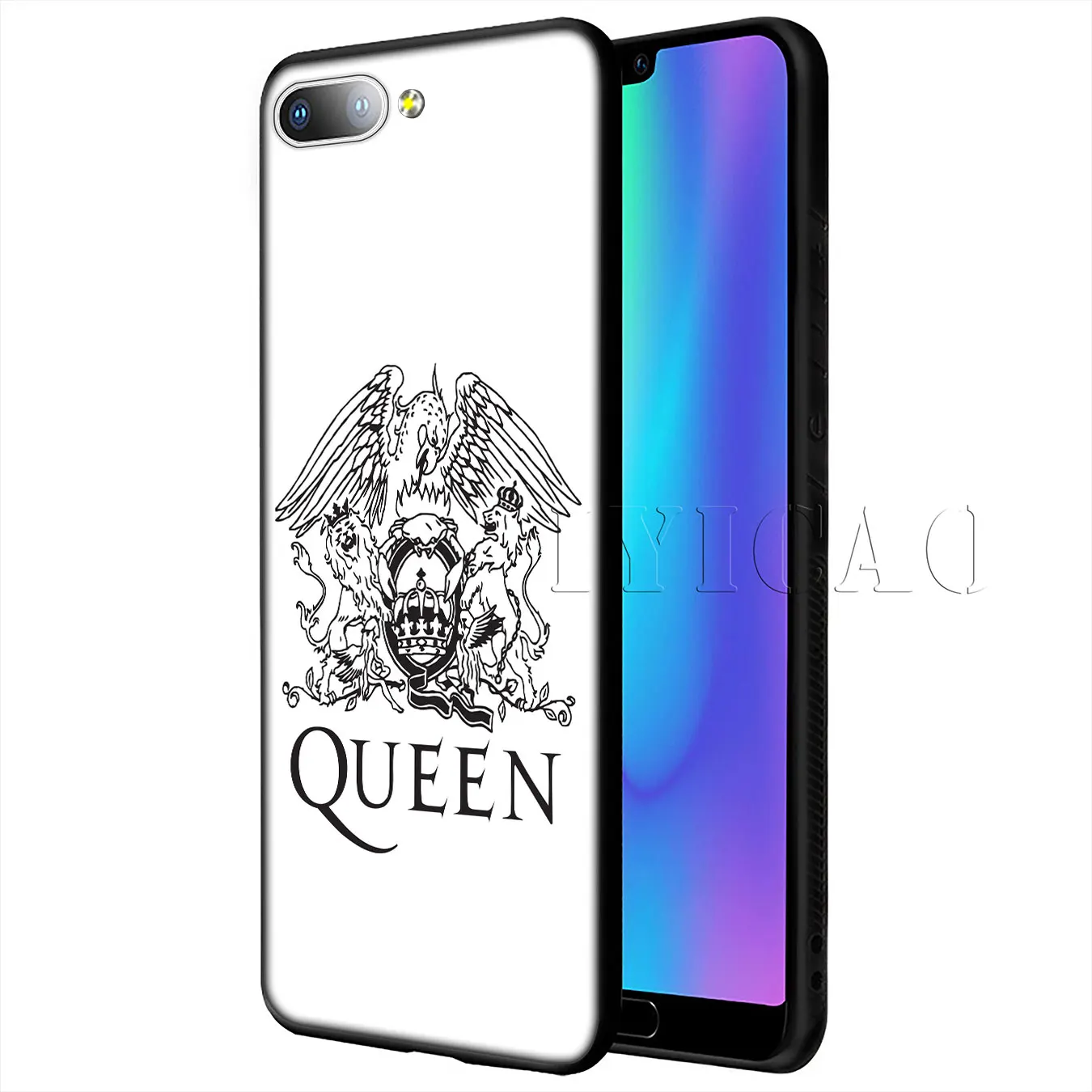 Жесткий Мягкий чехол IYICAO Queen Rock Group для Huawei P20 Pro P10 P8 P9 P30 Lite Mini 2017 P Smart 2019|Бамперы| |