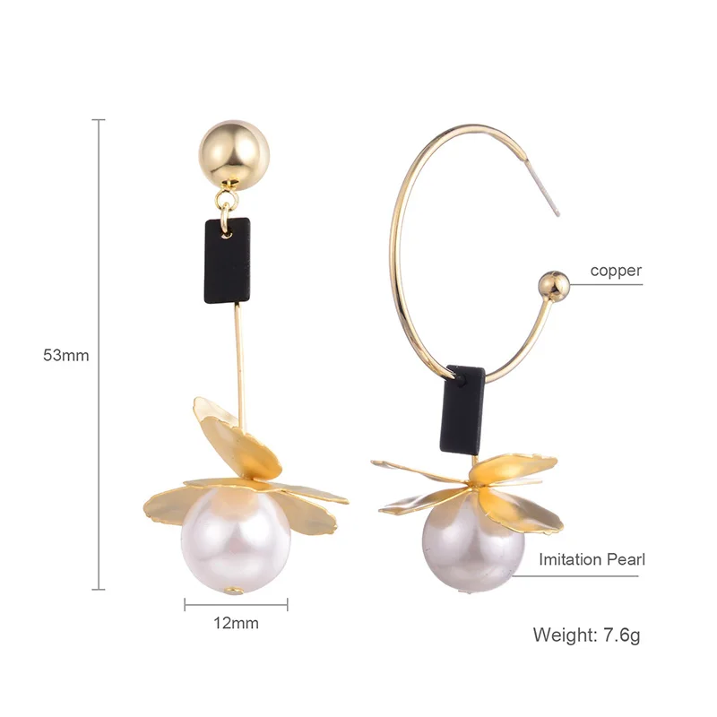 2019 New Vintage Round Drop Earrings Imitation Pearls Pendant Dangle For Women Party Wedding Jewelry pendientes mujer | Украшения и