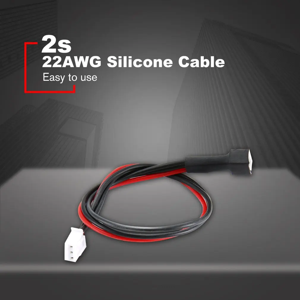 2S удлинитель зарядный кабель 22AWG силиконовый Lipo Баланс провода линия Мужской