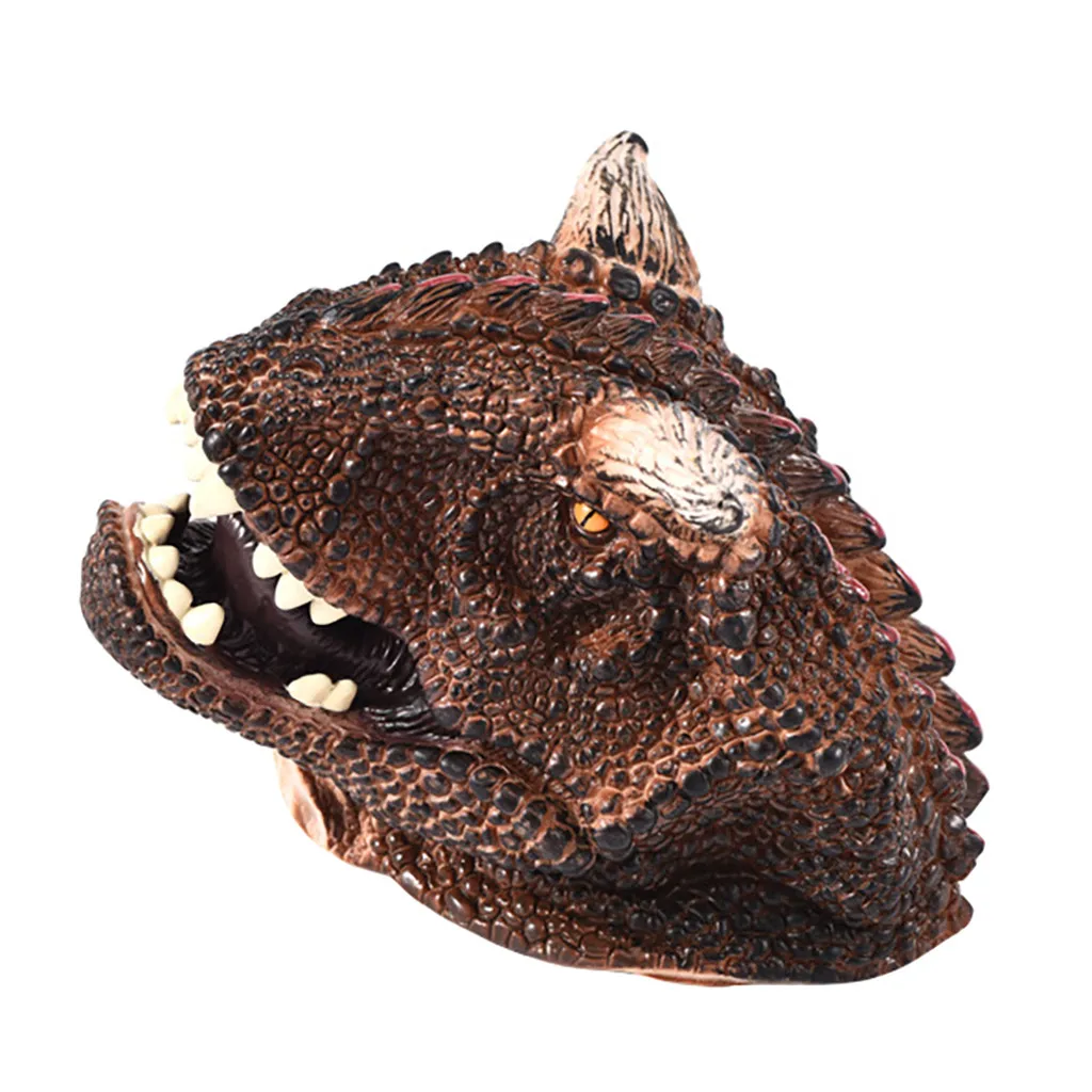 Животные Куклы для театра марионеток ролевые игры реалистичные голова животного перчатки Мягкая игрушка для детей фигурка детская игрушка-кукла животные ToyModel Gif