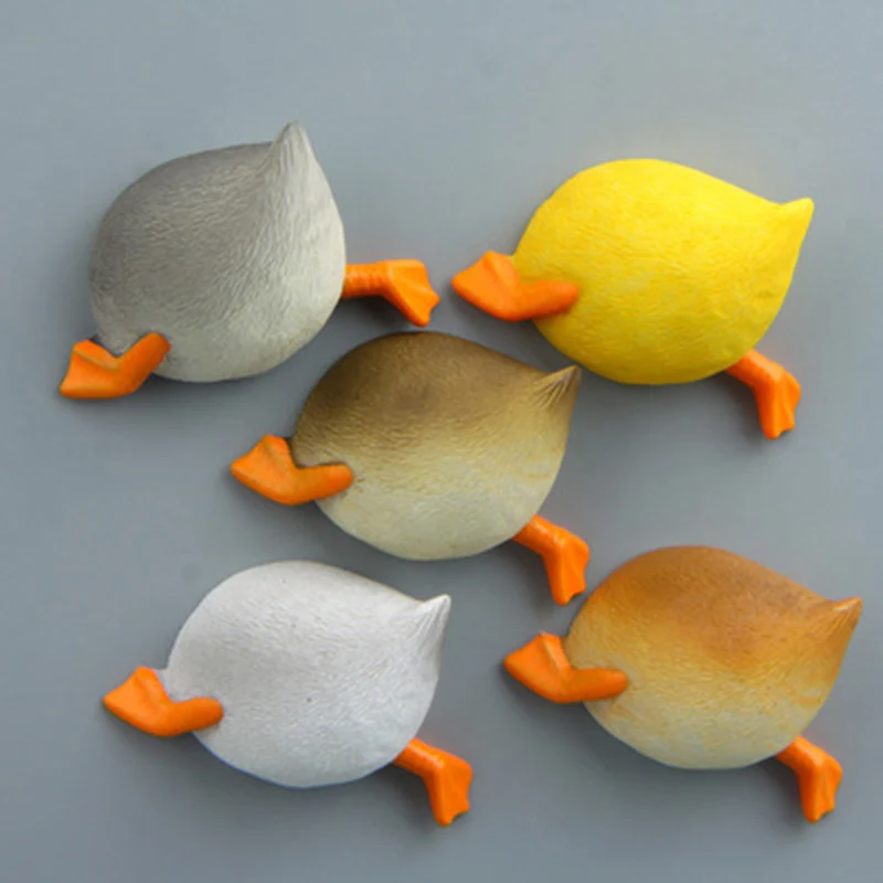 ZOCDOU цельнокроеное платье забавные утка хип магнит на холодильник Quacker Батт