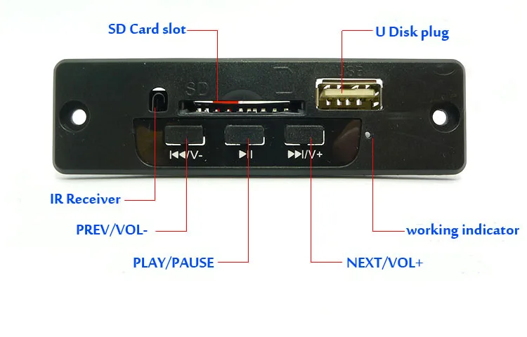 100 шт. декодер для чтения карт 5 В 3 7 в MP3 USB SD | Электроника