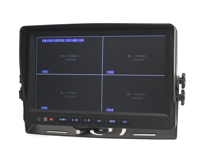 SMALUCK AHD 4PIN 9 дюймов 4 Сплит Quad lcd экран автомобильный монитор заднего вида Поддержка 4x1080 P AHD камера с sd-картой видео запись
