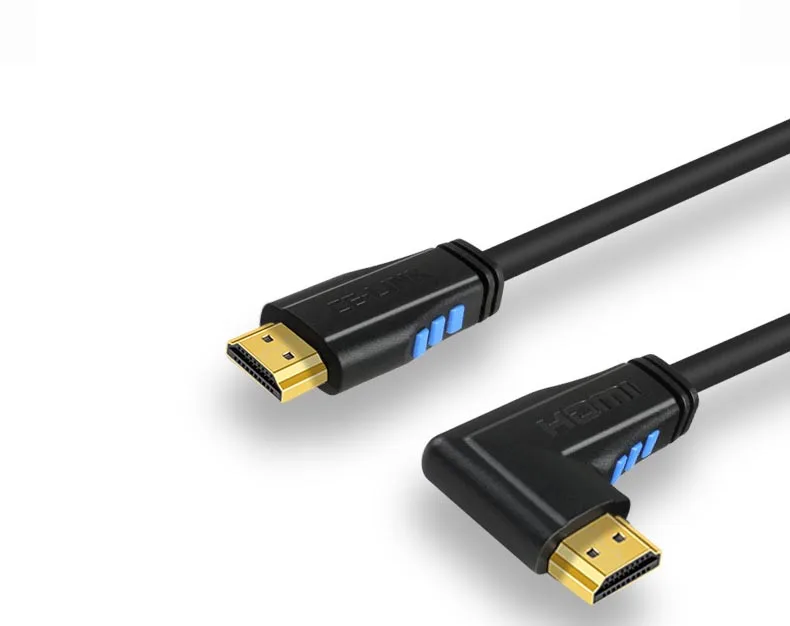 4K* 2K 60HZ HDMI 2,0 кабель 90 градусов вниз и вверх и влево и вправо Угловой HDMI кабель 2,0 3 М 1,5 м 1 м 3D поддерживает до 3840X2160/60 Гц