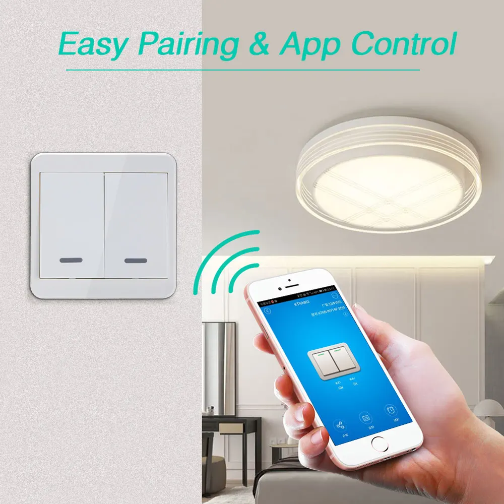 KTNNKG AC110V 220 В eWeLink умный пуш ап боты Neotral провода переключатель Wi Fi Google Home Alexa