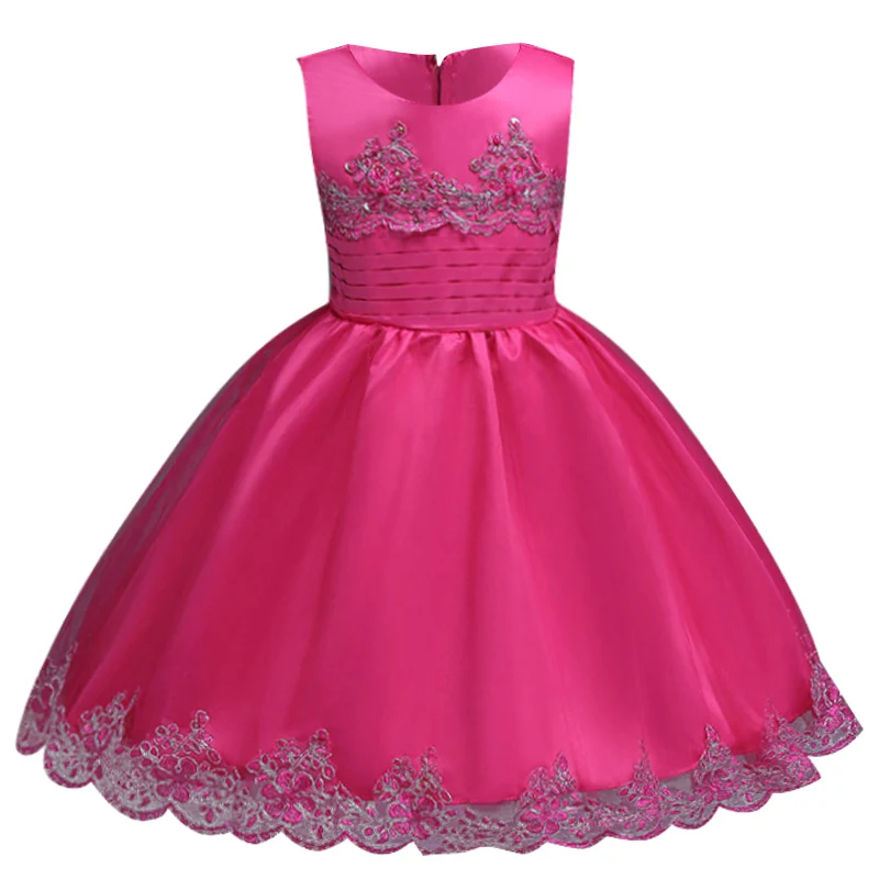 Коллекция 2018 года Детские платья для девочек свадебное платье Элегантная