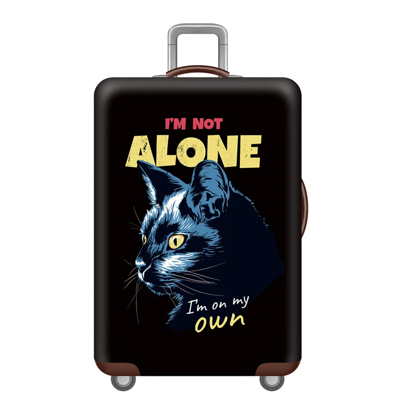 D Luggage cover Эластичные Защитные чехлы для багажа с животным узором, Чехол для багажа, подходит для 18-32 дюймов, пылезащитный чехол для чемодана, аксессуары для путешествий - Цвет: D Luggage cover