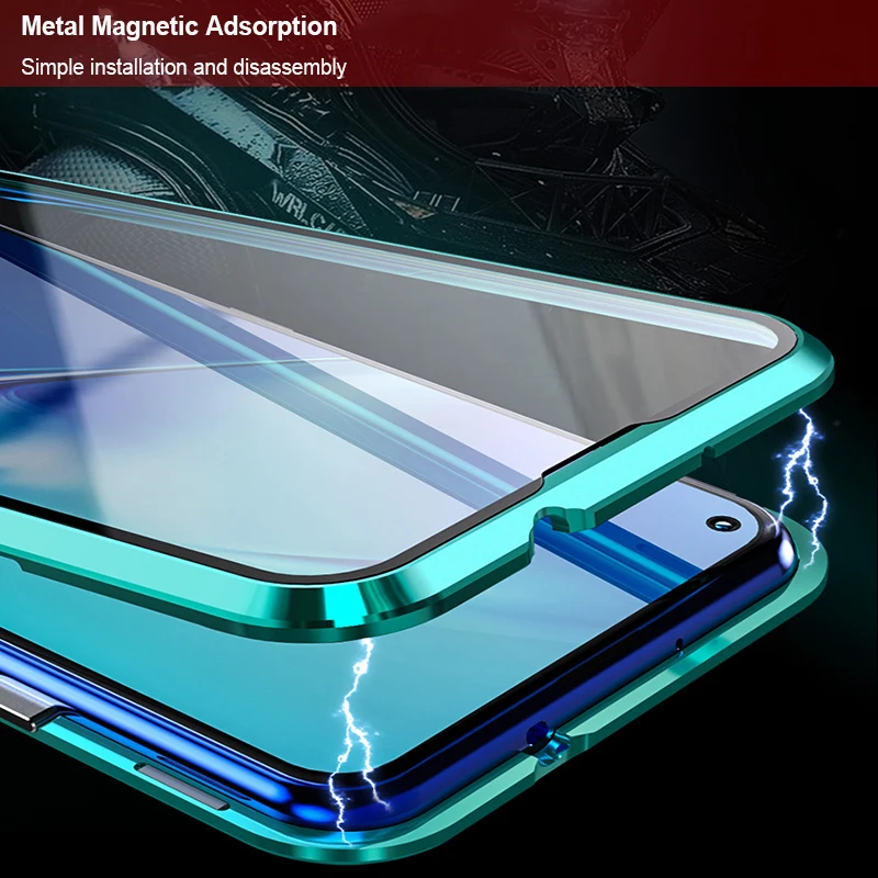 Передний+ задний стеклянный чехол для huawei Honor 20 Pro 9X Pro, Магнитный чехол для Honor 20 9X, чехол на весь корпус, противоударный чехол