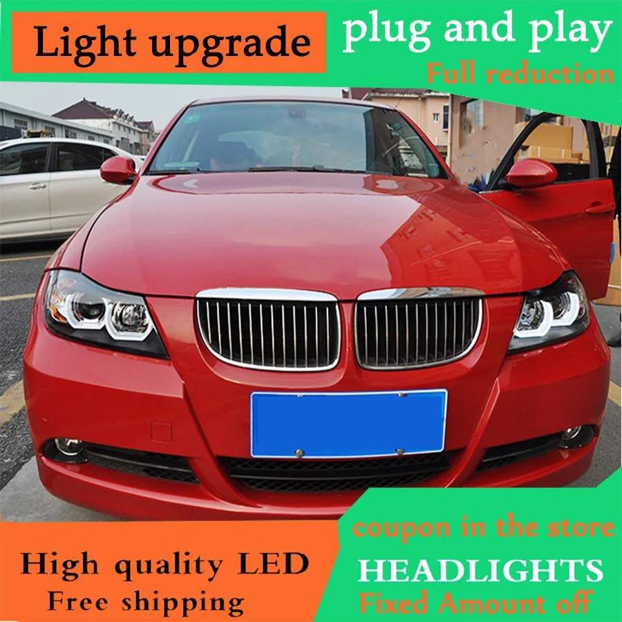 D-YL автомобильный Стайлинг светодиодный головной фонарь для BMW E90 фары 318 320 330