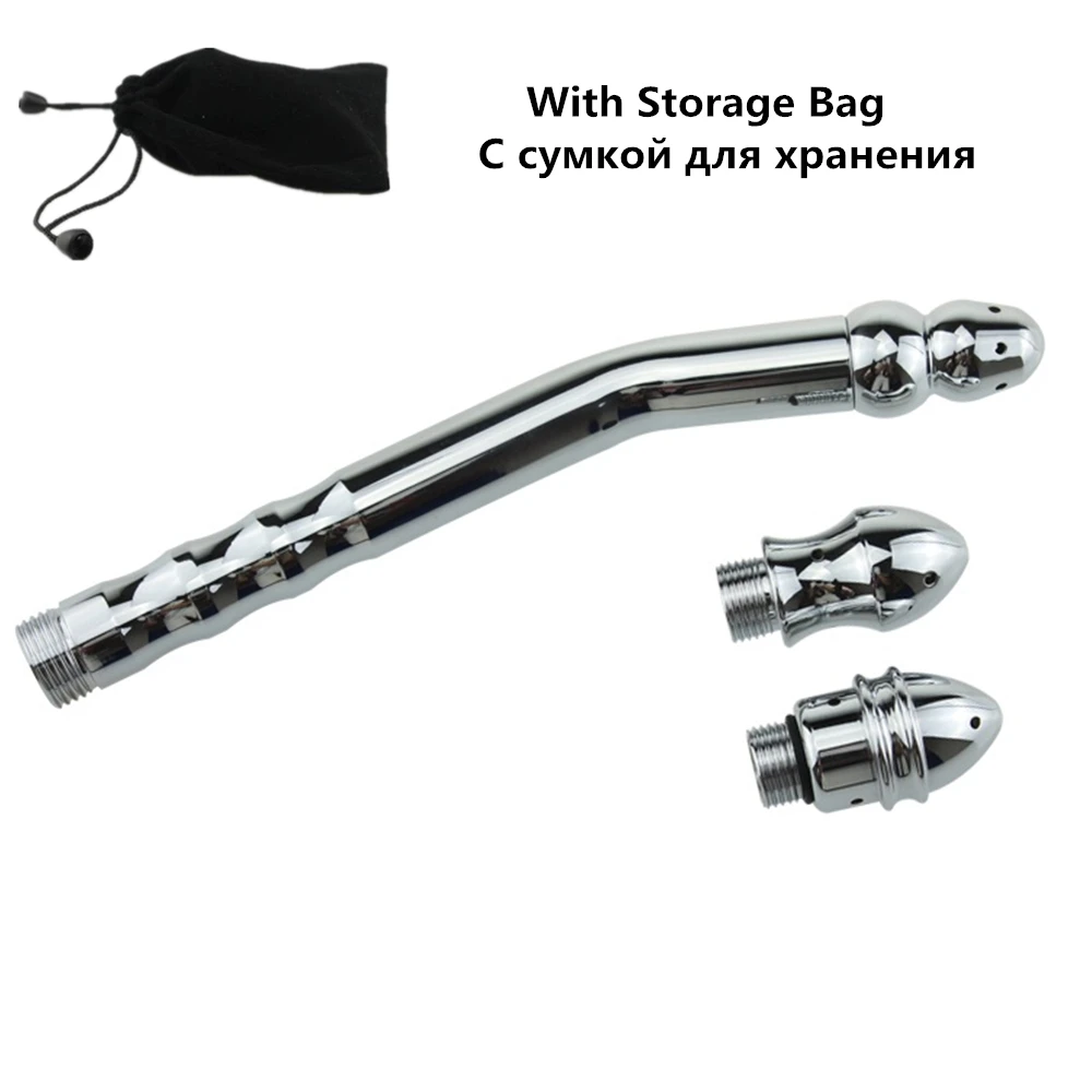 Металлическая вагинальная спринцовка для чистки душа Анальная пробка мини