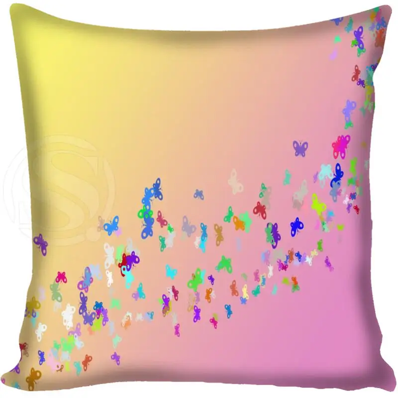 Pillowcase Изготовленный на заказ Наволочка с изображением бабочки площади молнии домашняя декоративная Подушка Крышка с двух сторон Печатный более size35X35 40 х 40 размером 45*45, 60X60 - Цвет: Pillowcase