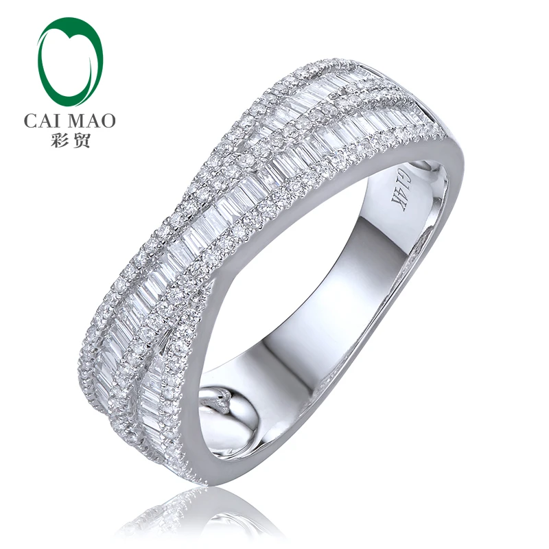 14K Золотое бриллиантовое свадебное кольцо