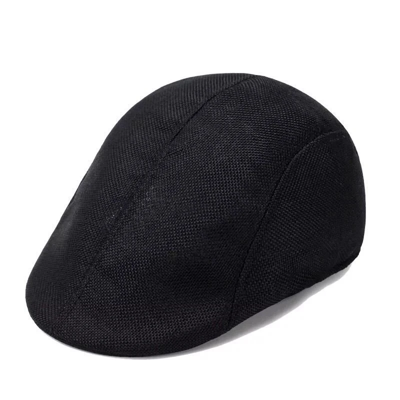 

Duckbill Cap Unisex Solid Color Hollow Cotton Beret Caps Fashion Golf Casual Hat Men Driving Sun Flat Cabbie Newsboy Hats CP0060