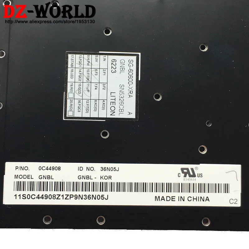 Клавиатура с подсветкой KR для Lenovo Thinkpad S5 S531 S540 корейская клавиатура Teclado 0C44908 04Y2343