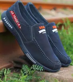 2019Men's Casual Canvas Shoes Flats Breathable No-slip Slip-on Loafers Fashion All-match Sneakers Comfortable Peas | Обувь