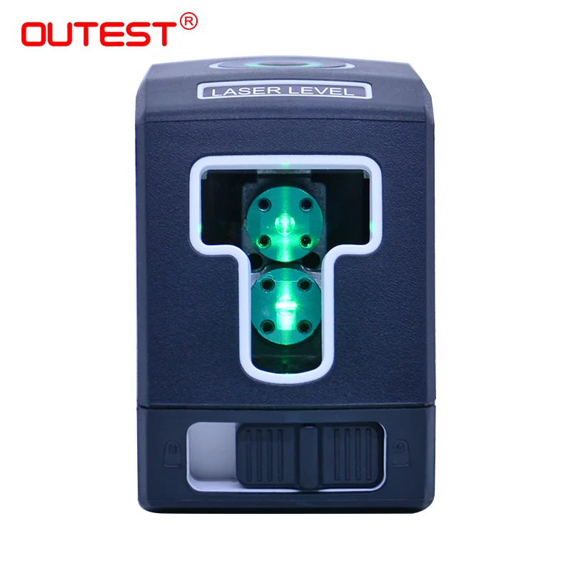 Green light OUTEST красный/зеленый светильник, маркерная линия, проектор, 2 перекрестных линии IP54, Lazer Nivel, диагностические инструменты, инструменты для выравнивания, строительные инструменты - Цвет: Green light