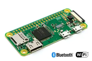 Raspberry Pi Zero W со штекером, сварной головкой  Плата 1 ГГц ЦП 512 МБ ОЗУ со встроенным Wi-Fi и Bluetooth RPI 0 Вт  UGEEK
