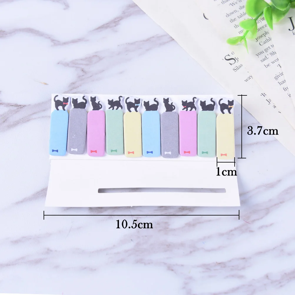 

Cute Sticky Notes DIY Cat Heart Memo Pads Kawaii Korean Stickers New Fashion