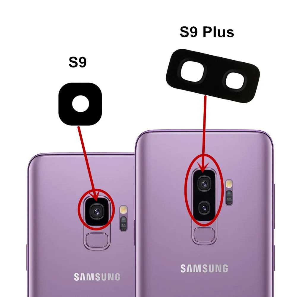 Новая задняя камера стеклянная крышка объектива для samsung Galaxy S8 S9 Plus Note 8 с клейкой