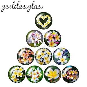 Красивые цветы Плюмерия Лотос Лаванда 10 шт. Смешанные 12 мм18 мм20 мм25 мм круглые фото стекло кабошон демонстрация плоская задняя часть изготовление фурнитуры