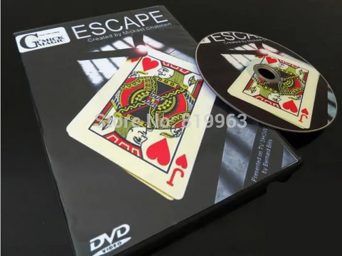 Escape от Mickael Chatelain (Gimmicks + DVD) магические трюки с карточкой крупный план ментализм иллюзии забавные игрушки