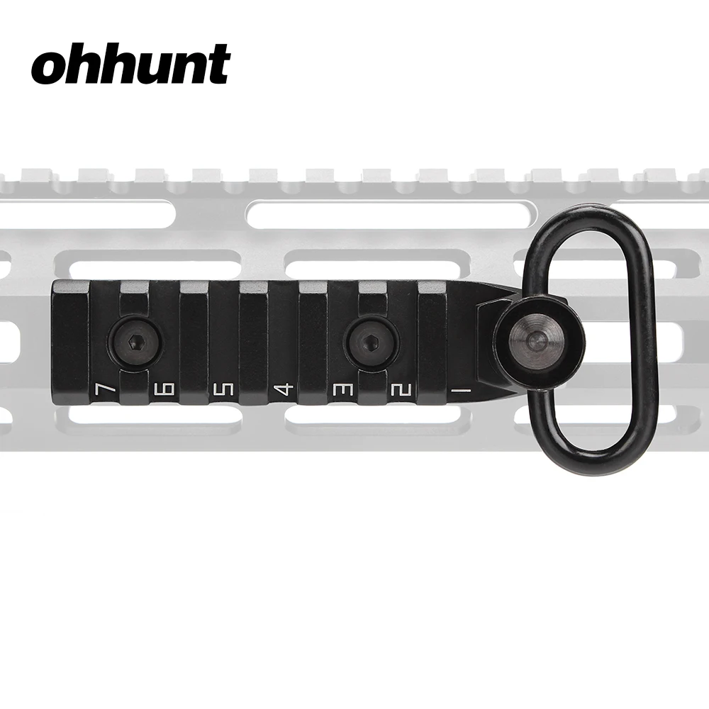 Ohhunt тактические 7 слотов M-LOK ссылка Пикатинни поручень QD крепление с Qucik Съемная