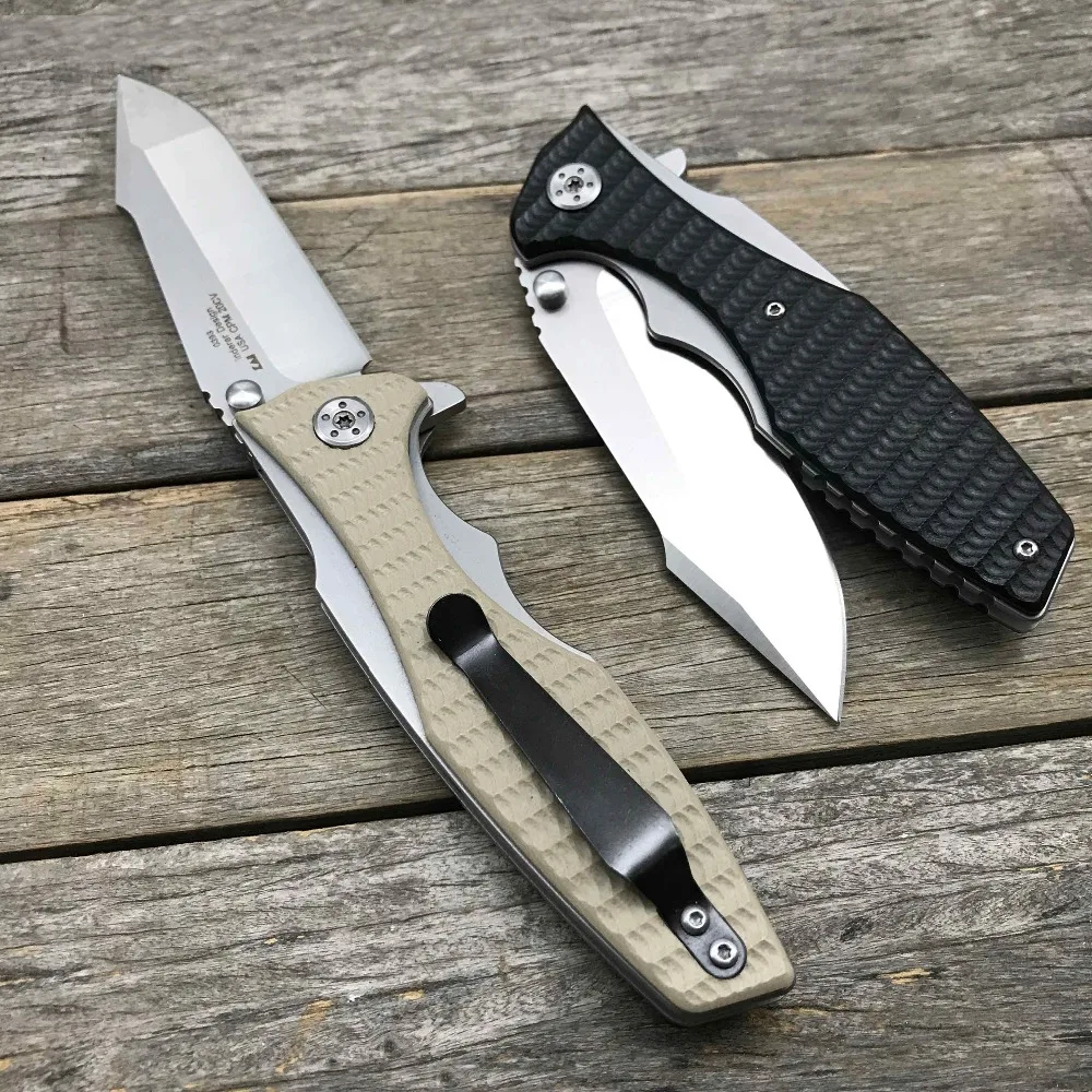 Складной нож LDT 0393 CPM 20CV лезвие G10 шариковый подшипник тактический для кемпинга