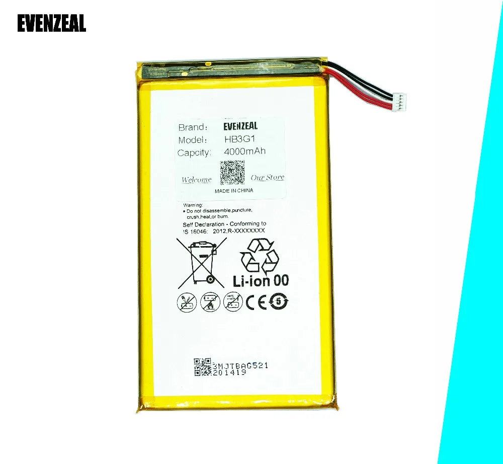 EVENZEAL 1 шт. таб планшет батарея для Huawei MediaPad 7 Lite S7 301U 301W 302 303 931 HB3G1 HB3G1H Сменные