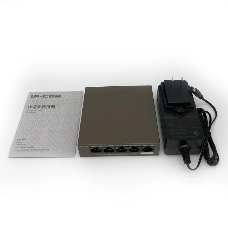Коммутатор PoE с 5 портами и 4 хаб Ethernet lan 38 Вт rj45 портов 10/100 Мбит/с сетевой