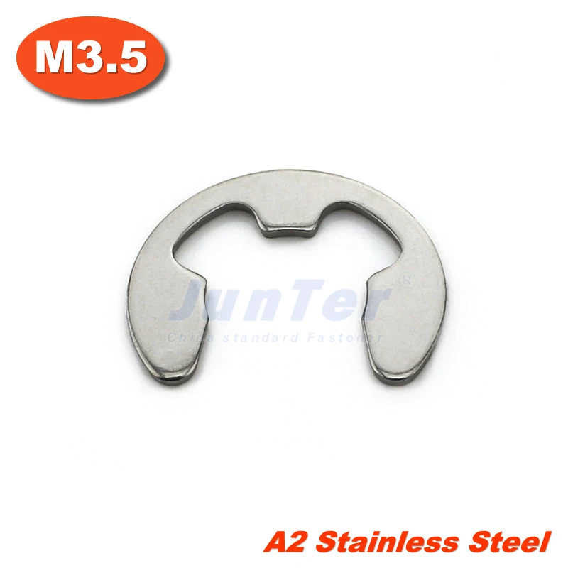 

100pcs/lot DIN6799 M3.5 Stainless Steel A2 E Circlips Retaining Ring For Shafts