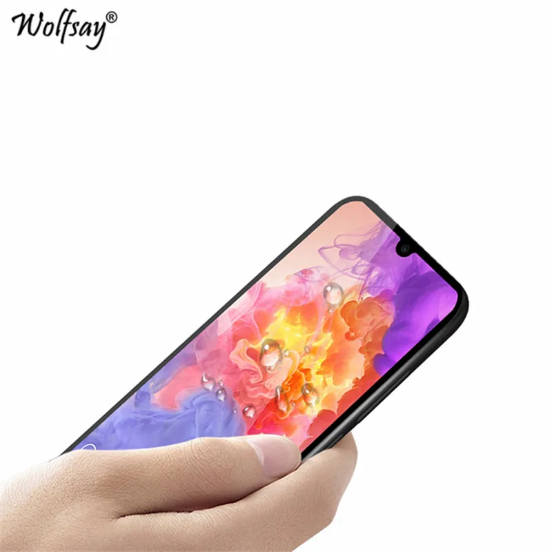 2 шт полное покрытие клея стекло Huawei P30 Lite защита экрана закаленное для пленка