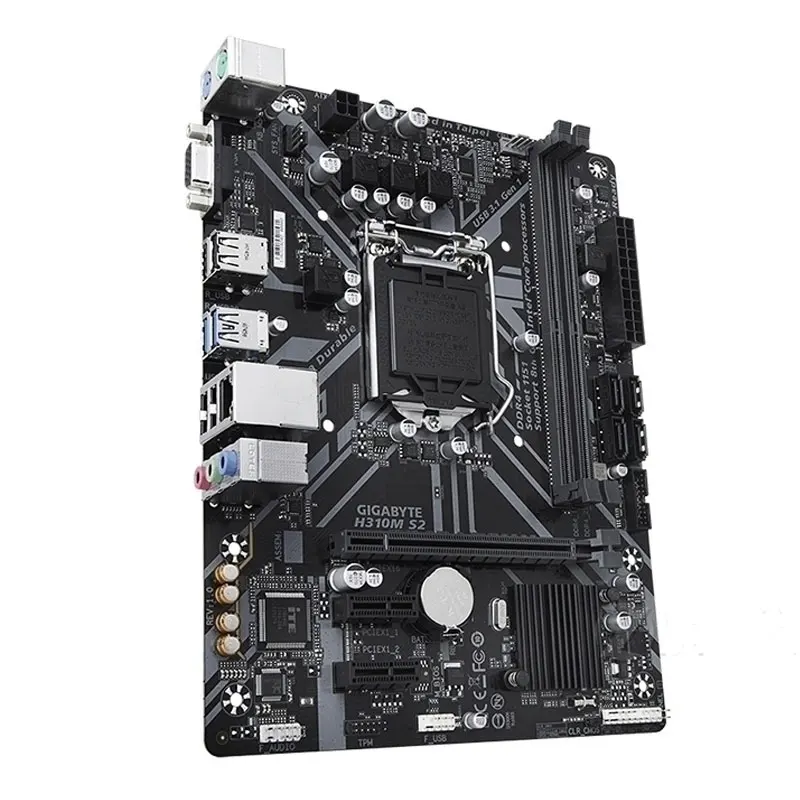 Материнская плата GIGABYTE GA-H310M S2 для настольных ПК LGA1151 DDR4 SATA III 32G Micro-ATX