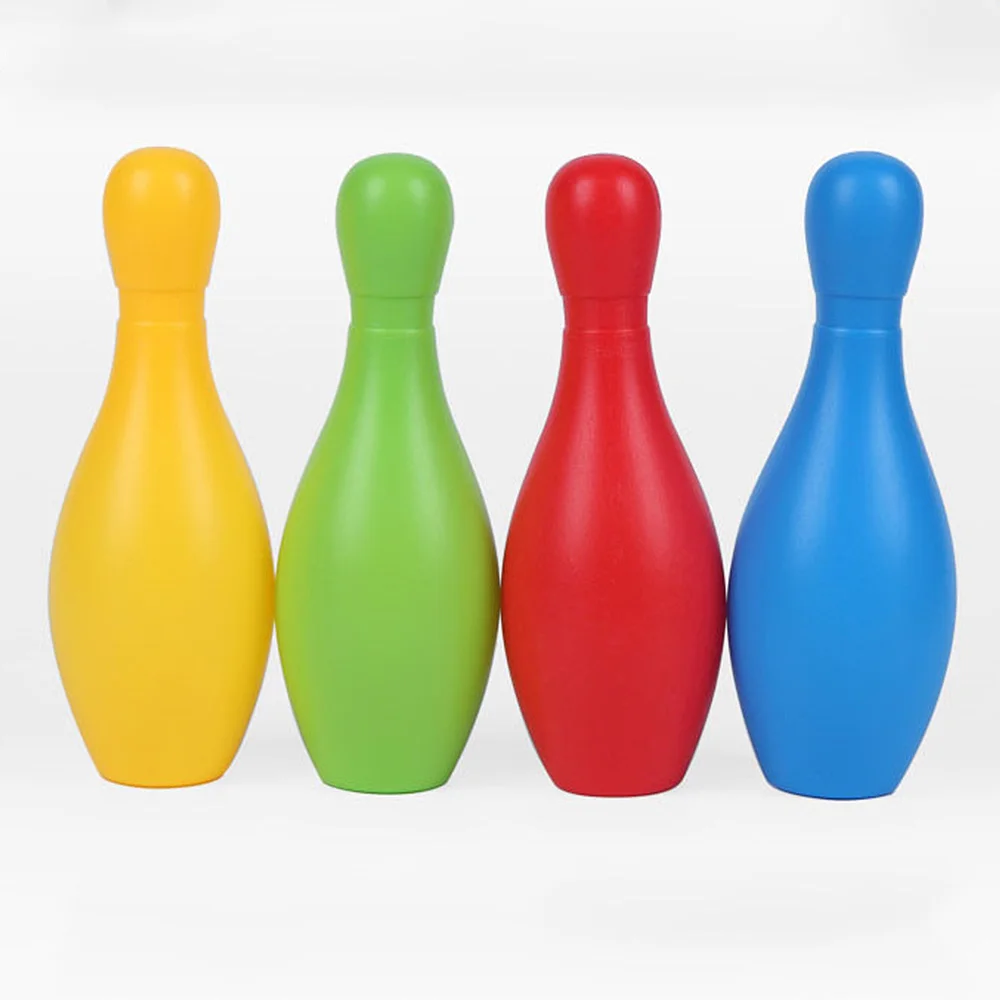 

11CM height Bowling bottle set 5.5cm diameter Bowling ball Bowling set Children colorful sports toy GYH