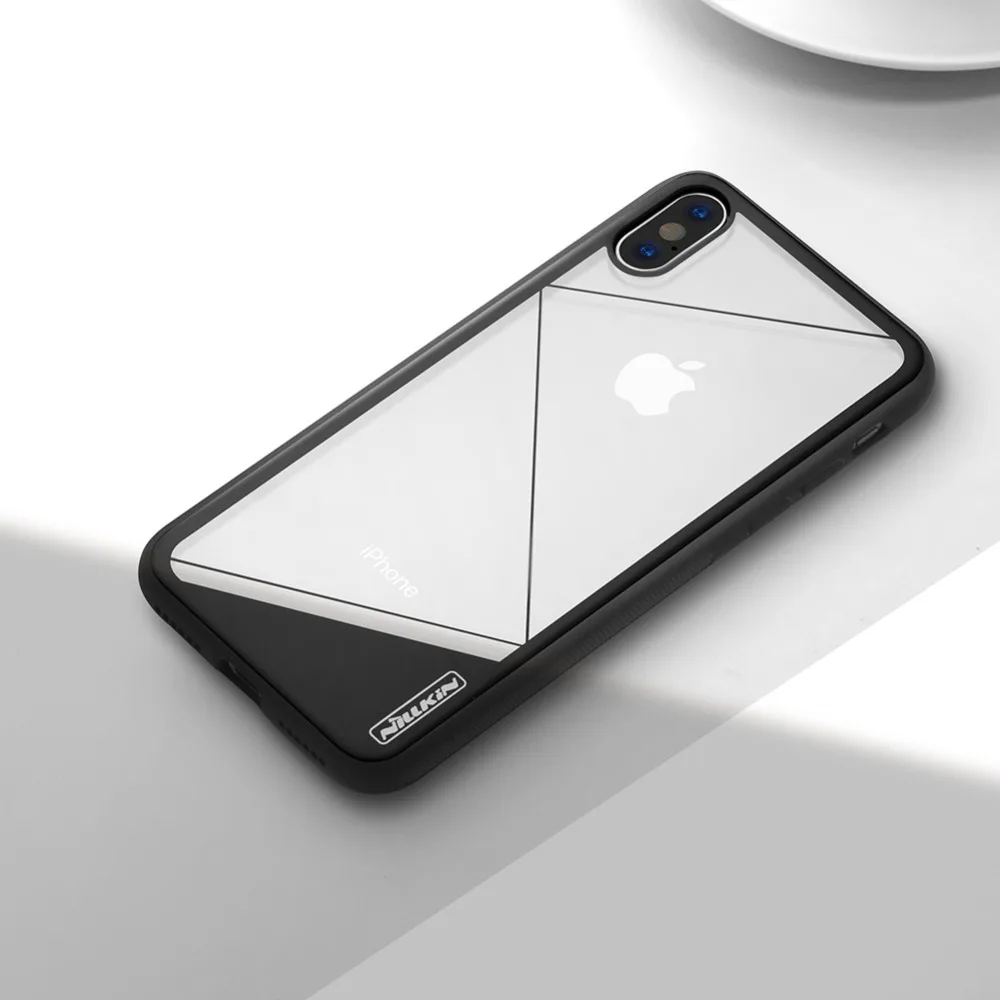 Nillkin закаленное чехол для Apple iPhone X крышка телефона протектор Закаленное стекло