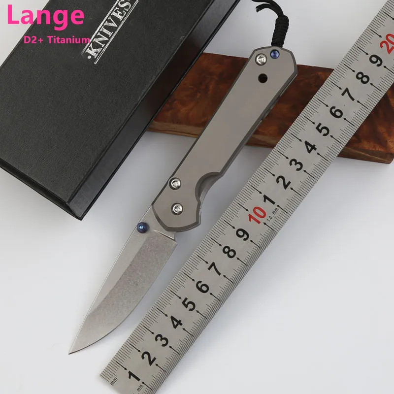 Lange Лидер продаж Sebenza 21 складной нож D2 лезвие титановый TC4 ручные ножи Походный
