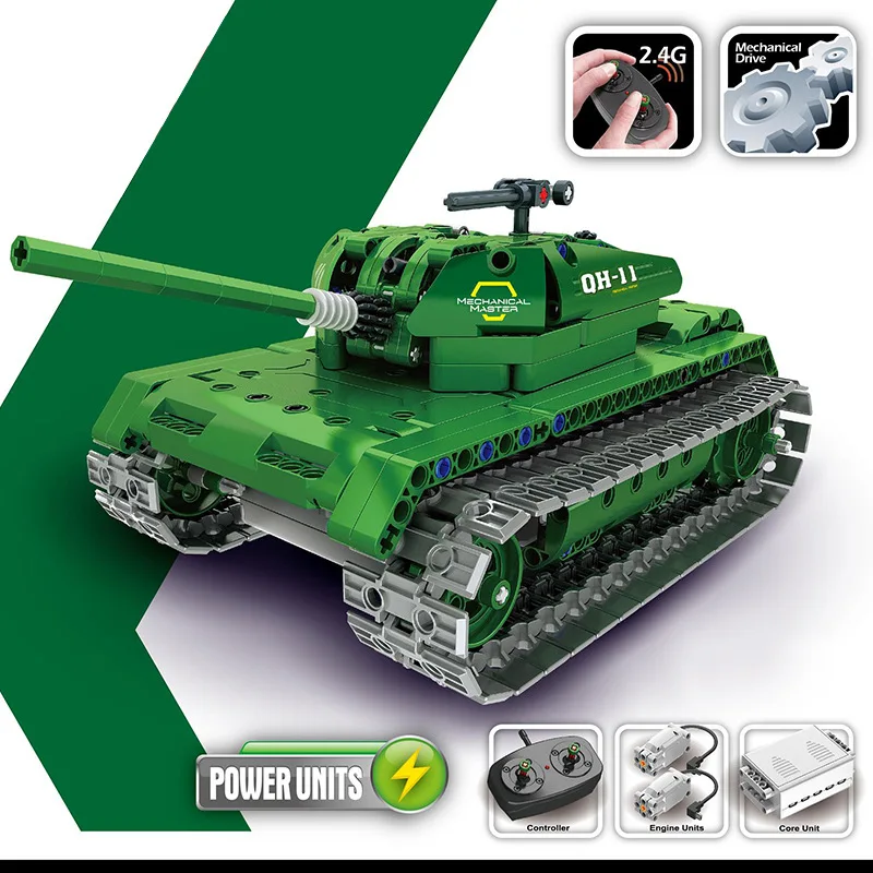 8011 Новая Военная серия RC автомобиль Fit Technic город пульт дистанционного управления Двигатель Мощность функция строительный блок кирпич Diy игрушка малыш - Цвет: 8011