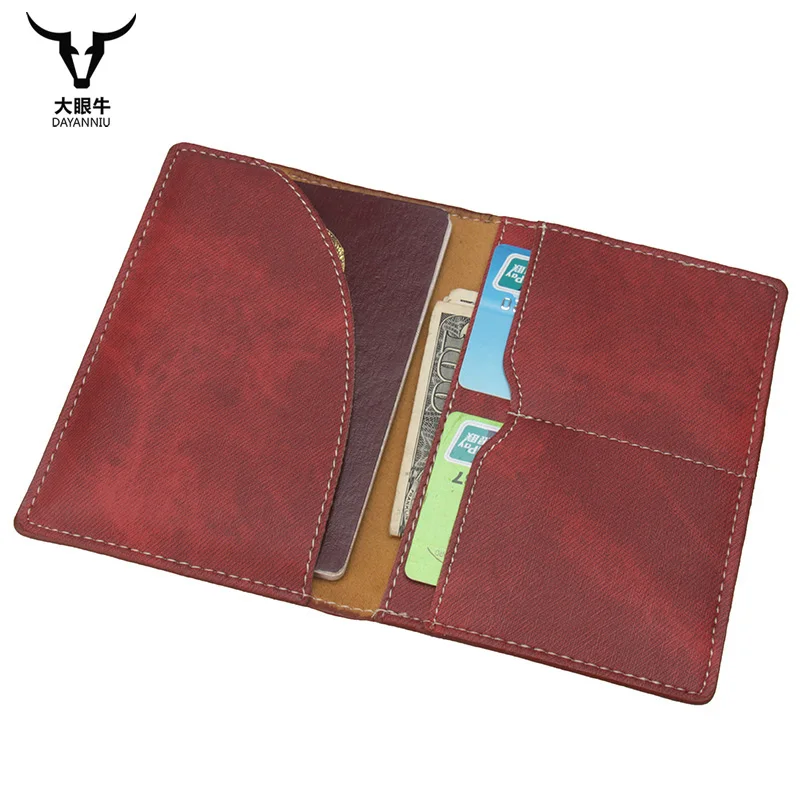 Jean Design PU Passport Holder Cute Solid Pattern Travel Visiting Protector Credit Card Case Pouch (customize available | Багаж и сумки