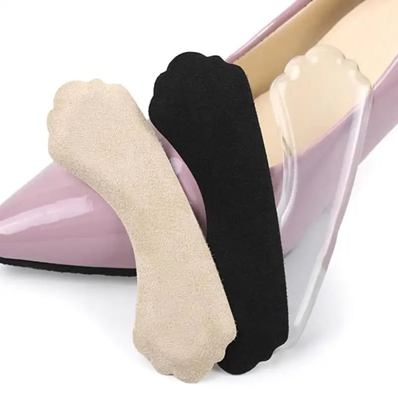 1 Pair High Quality Rearfoot Insoles Transparent Slip-resistant Foot Shoes Stickers Pad Gel Heel Care Shoe Insert | Красота и