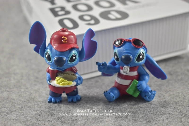 Фигурка героя из мультфильма Disney Лило и Ститч 8 шт./компл. 6 см|Игровые фигурки