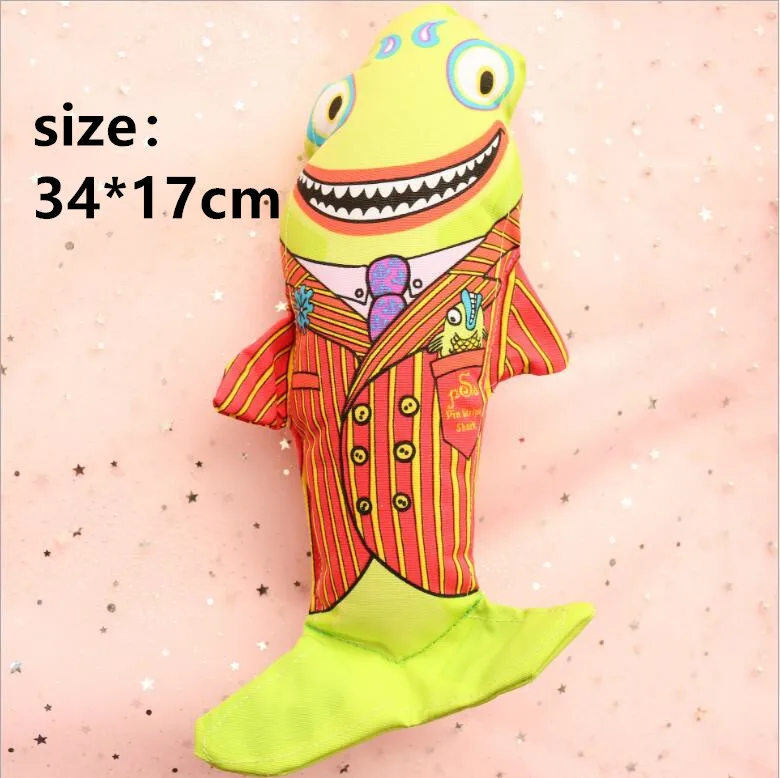 yellow fish Горячая fatcat скрипучие игрушки для собак анти-укус холст почтальон/кошка/Рыба Стиль Большой размер 19-37 см игрушечный щенок большие игрушки для собак - Цвет: yellow fish