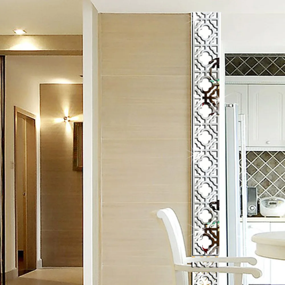 Настенные зеркальные наклейки на стену потолочное украшение для гостиной