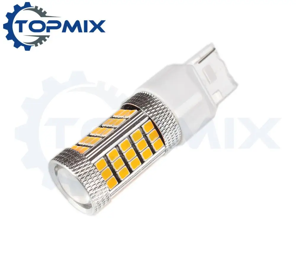 2шт T20 W21W 7440 63 smd 2835 Светодиодный автомобильный тормозной светильник лампа WY21W