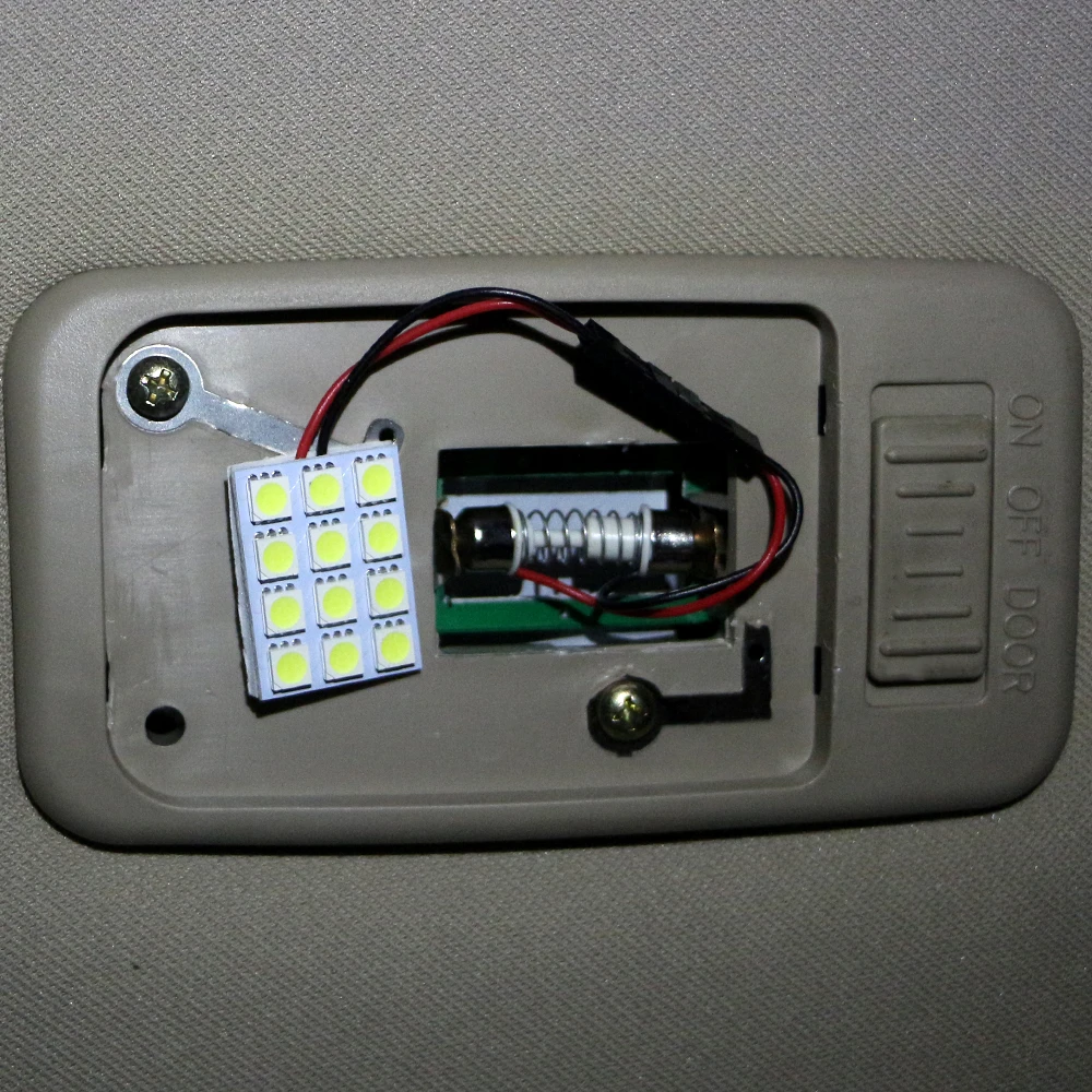 YM E Bright 2 шт белая панель автомобильный светильник s 12 SMD 5050 Светодиодный фестон