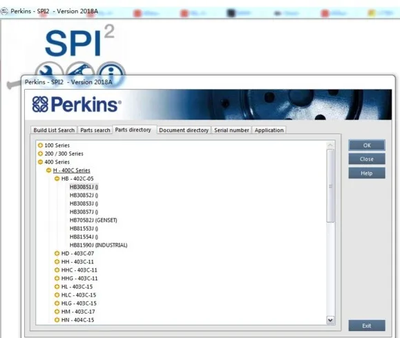 Для Perknis SPI2 2018A + keygen разблокированные запасные части каталог и информация об