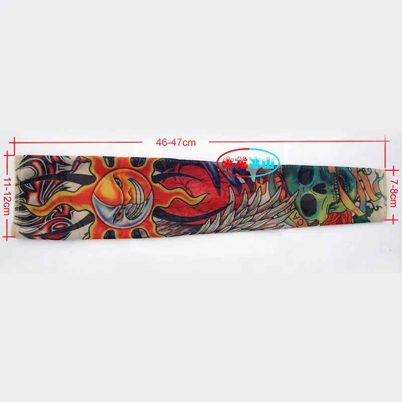 

5 PCS new mixed 92%Nylon elastic Fake temporary tattoo sleeves design body Arm sleeves tattoo for cool men women tattoo sleeves