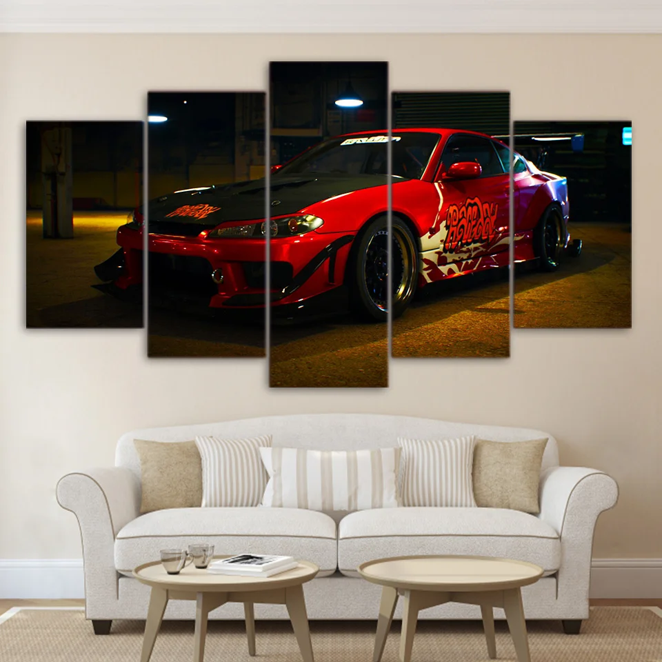 Современная живопись холст frame Книги по искусству плакат стены 5 Панель красный