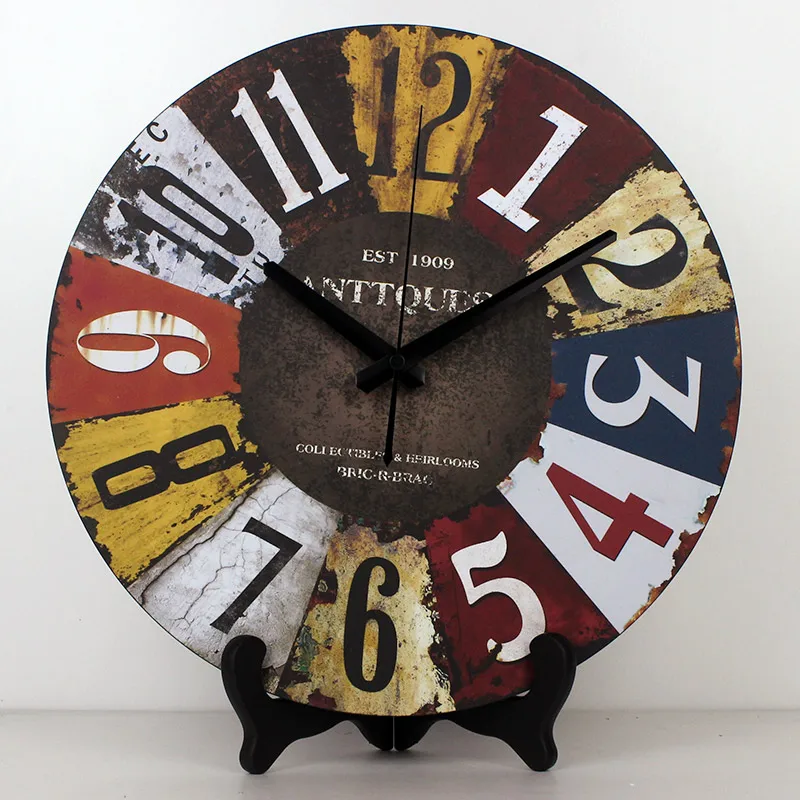 Оптовая продажа винтажные разноцветные настольные часы с французским и