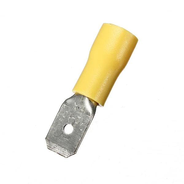 100 шт 12 10AWG мужской и женский изолированный Spade обжимной терминал Быстрый провод