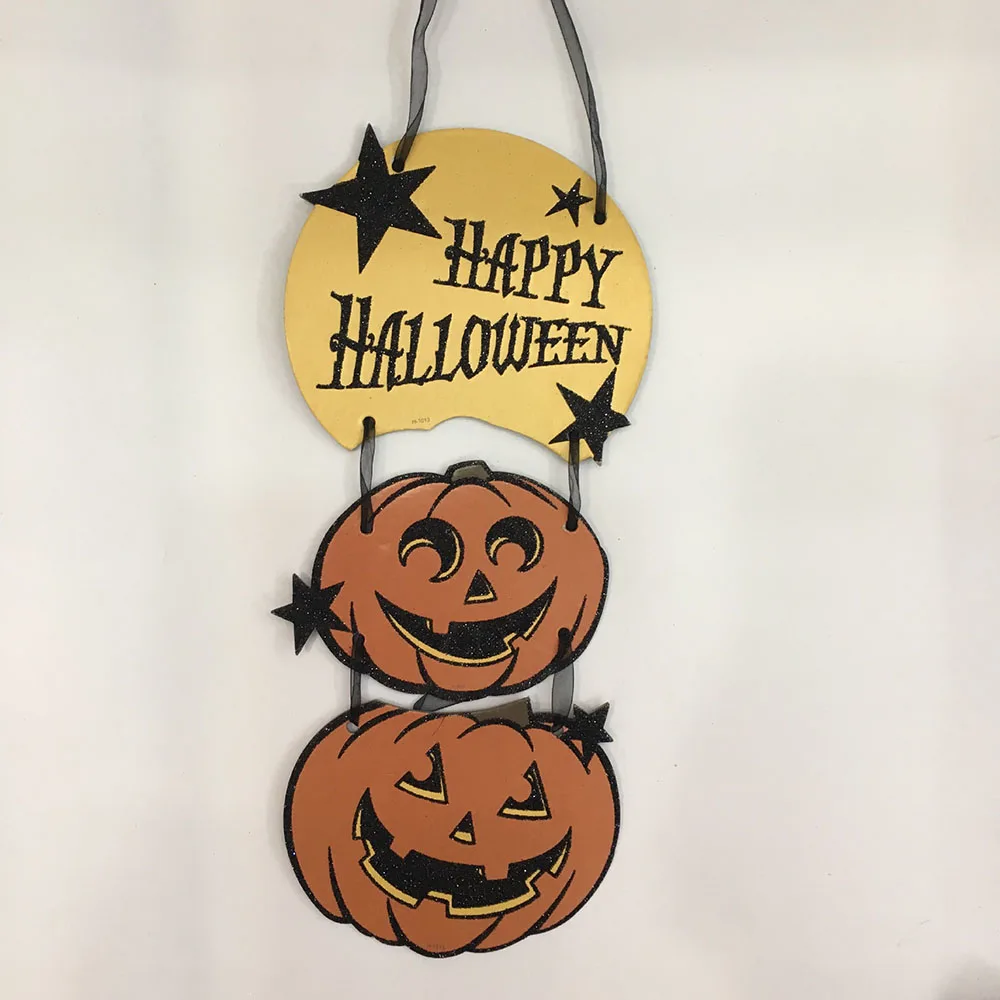 Halloween Decoration Hanging Tag Paper Door Window Pumpkin Strips HALLOWEEN Creative Party Festival Props | Дом и сад